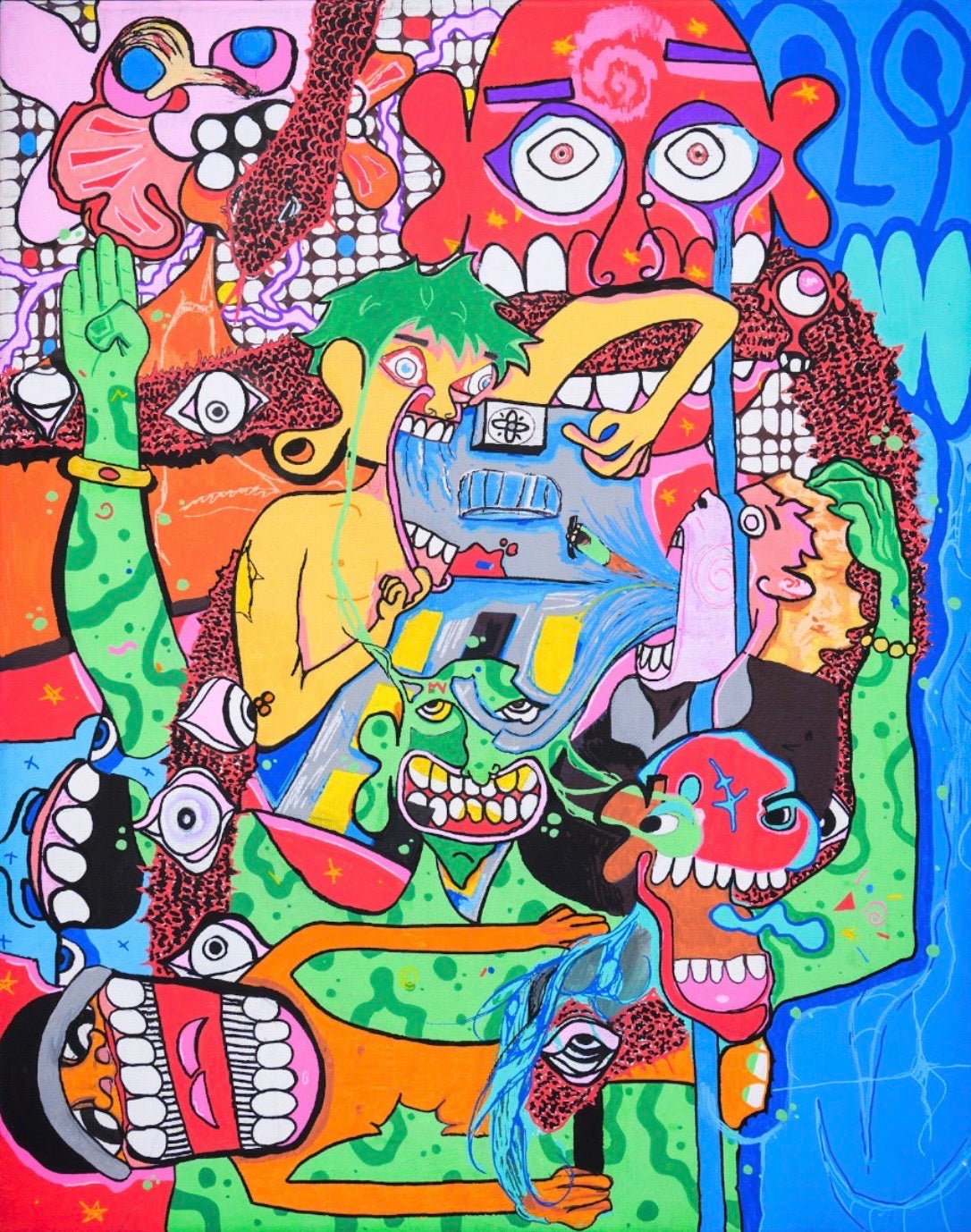 “Jab in the throat” print